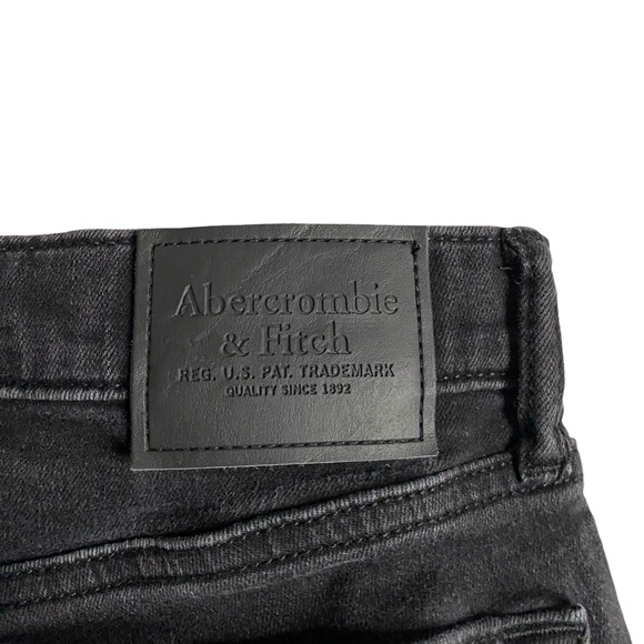 Abercrombie & Fitch Men's Black Skinny Stretch Denim Jeans - Picture 6 of 8